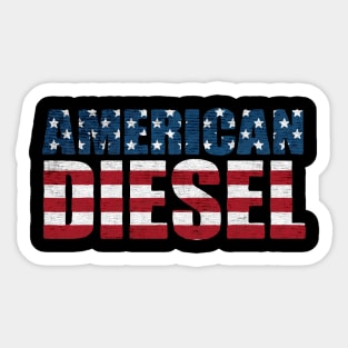 Flag american diesel Sticker